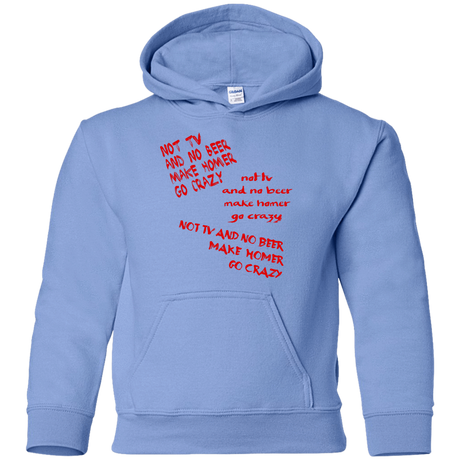 Sweatshirts Carolina Blue / YS HOMER CRAZY Youth Hoodie