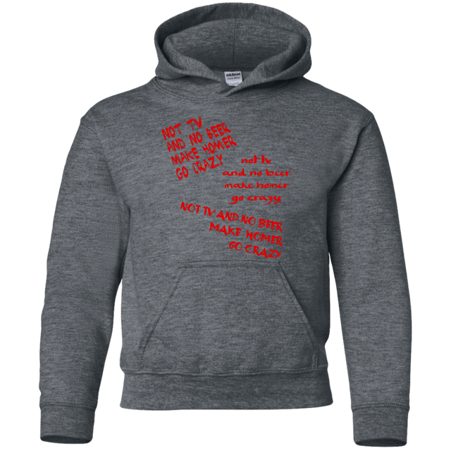 Sweatshirts Dark Heather / YS HOMER CRAZY Youth Hoodie
