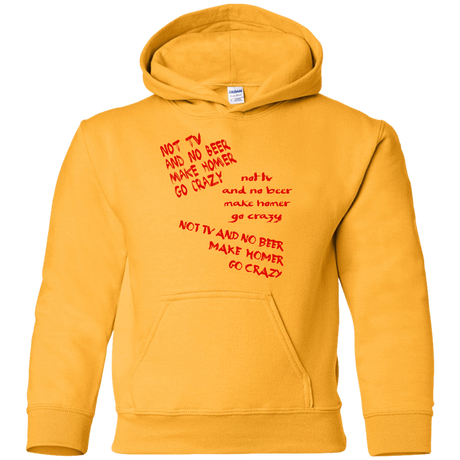 Sweatshirts Gold / YS HOMER CRAZY Youth Hoodie