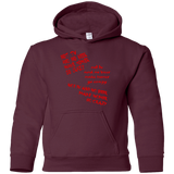 Sweatshirts Maroon / YS HOMER CRAZY Youth Hoodie
