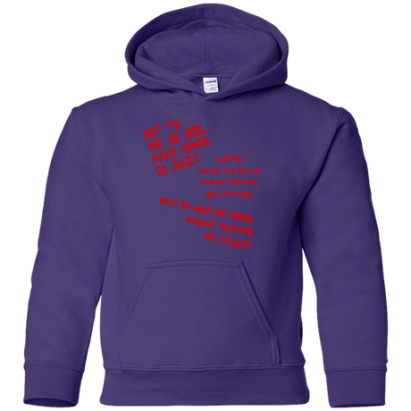 Sweatshirts Purple / YS HOMER CRAZY Youth Hoodie