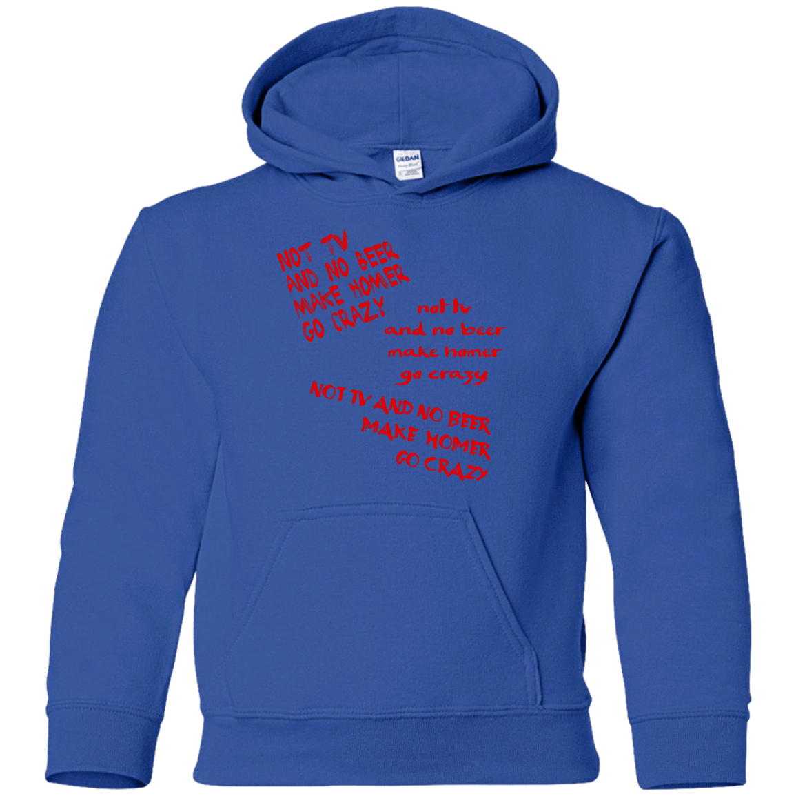 Sweatshirts Royal / YS HOMER CRAZY Youth Hoodie