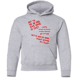 Sweatshirts Sport Grey / YS HOMER CRAZY Youth Hoodie