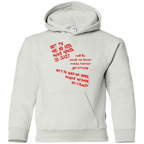 Sweatshirts White / YS HOMER CRAZY Youth Hoodie