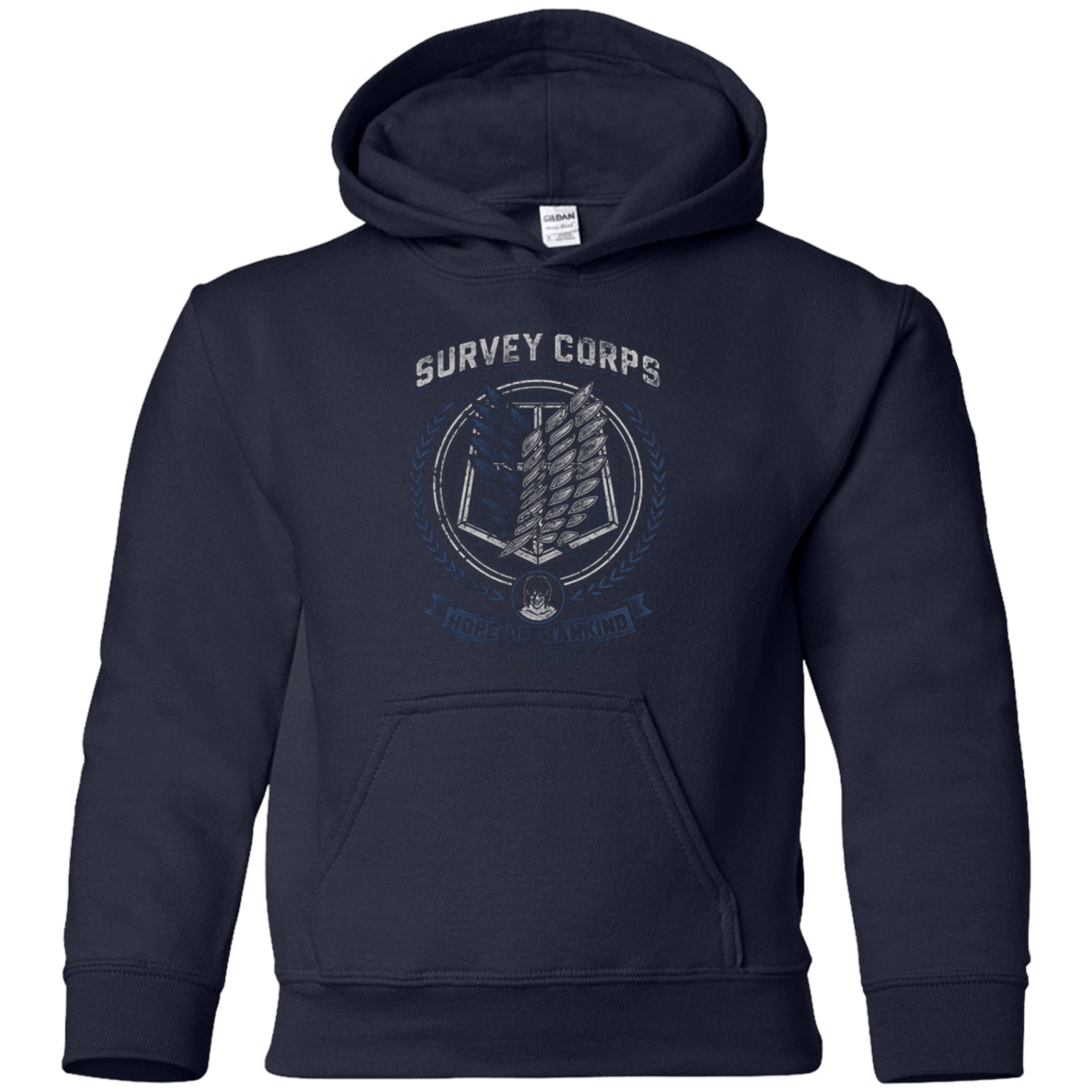 Sweatshirts Navy / YS Hope of Mankind Youth Hoodie