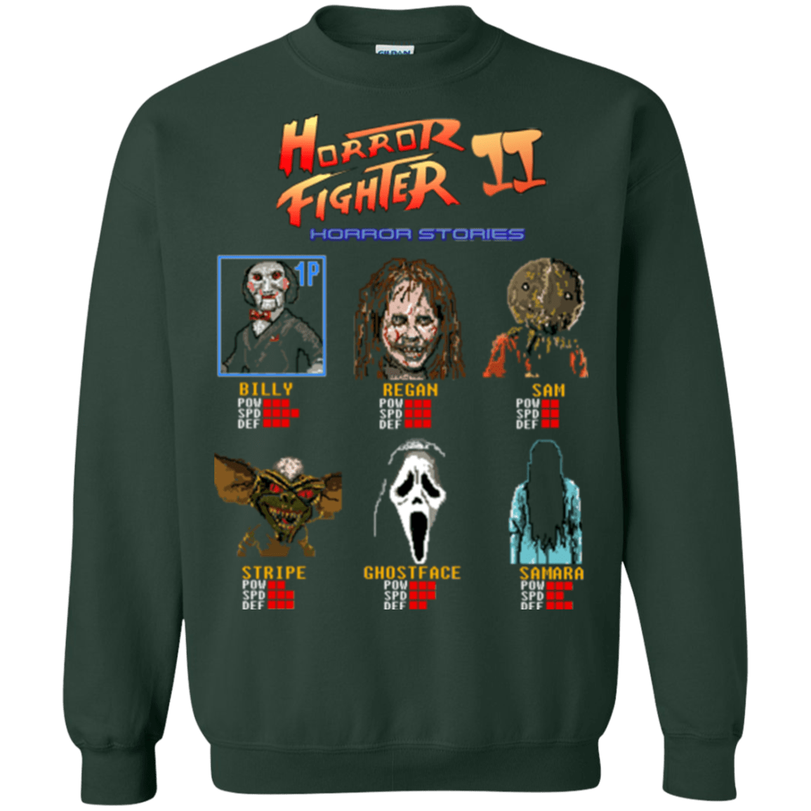 Sweatshirts Forest Green / Small Horror Fighter 2 Crewneck Sweatshirt