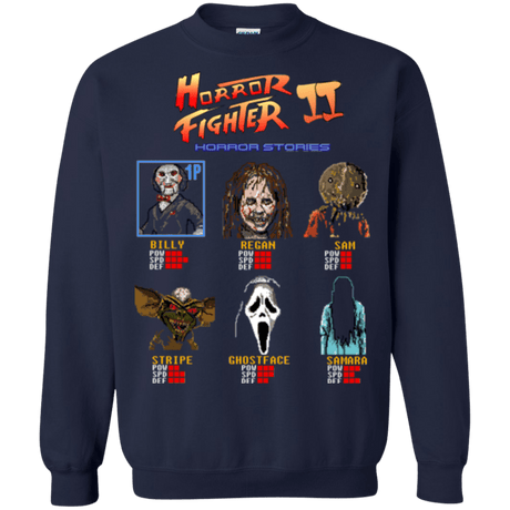 Sweatshirts Navy / Small Horror Fighter 2 Crewneck Sweatshirt