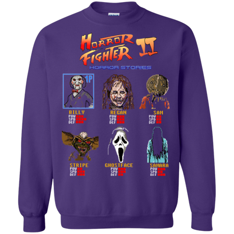 Sweatshirts Purple / Small Horror Fighter 2 Crewneck Sweatshirt