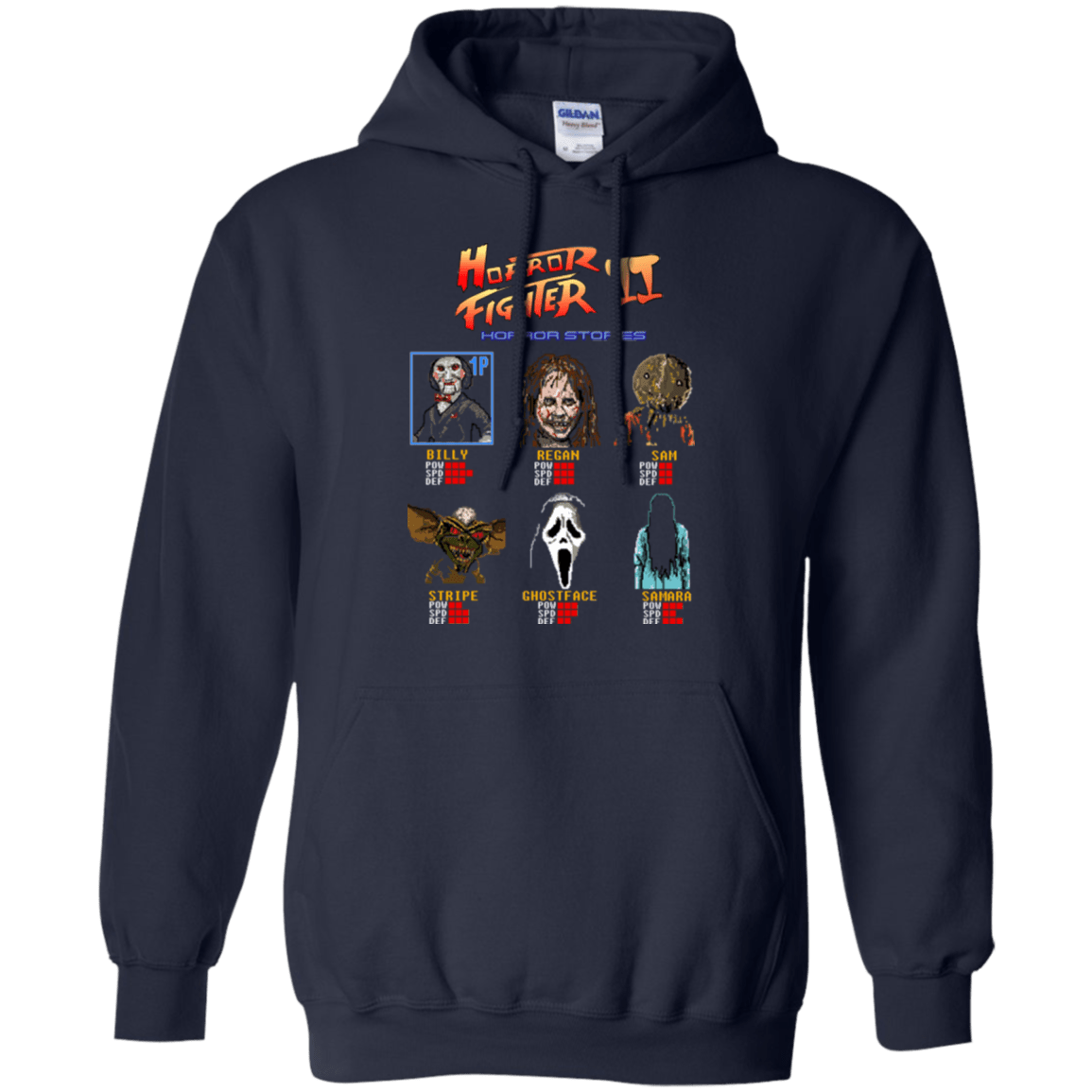 Sweatshirts Navy / Small Horror Fighter 2 Pullover Hoodie