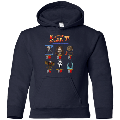 Sweatshirts Navy / YS Horror Fighter 2 Youth Hoodie