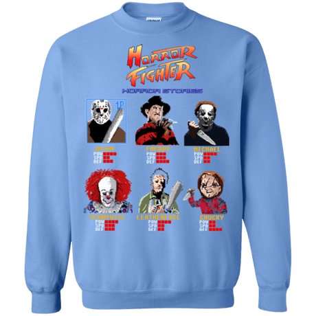 Sweatshirts Carolina Blue / Small Horror Fighter Crewneck Sweatshirt