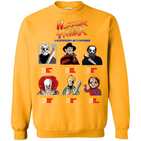 Sweatshirts Gold / Small Horror Fighter Crewneck Sweatshirt