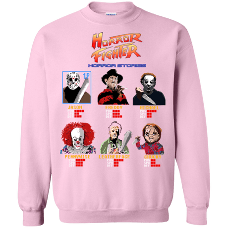 Sweatshirts Light Pink / Small Horror Fighter Crewneck Sweatshirt