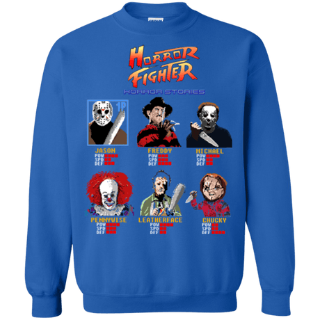 Sweatshirts Royal / Small Horror Fighter Crewneck Sweatshirt
