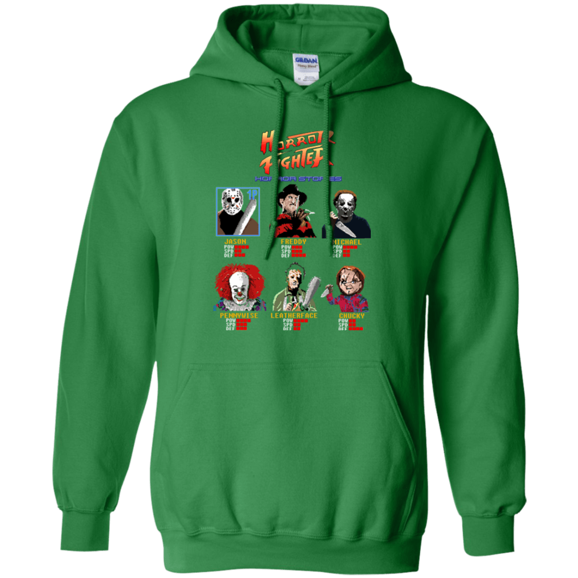 Sweatshirts Irish Green / Small Horror Fighter Pullover Hoodie
