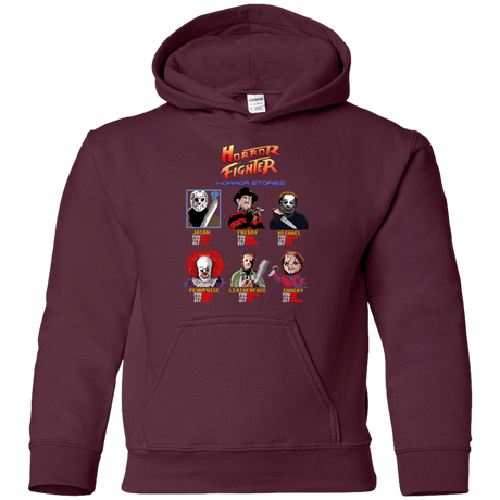 Sweatshirts Maroon / YS Horror Fighter Youth Hoodie