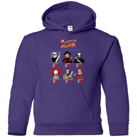 Sweatshirts Purple / YS Horror Fighter Youth Hoodie