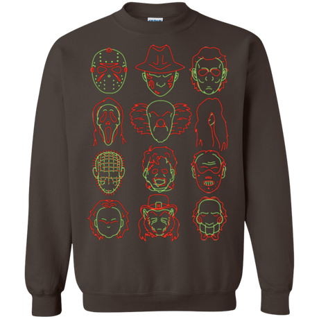 Sweatshirts Dark Chocolate / Small HORROR HEADS Crewneck Sweatshirt