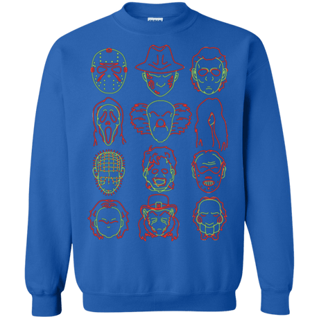 Sweatshirts Royal / Small HORROR HEADS Crewneck Sweatshirt