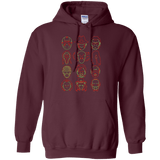 Sweatshirts Maroon / Small HORROR HEADS Pullover Hoodie