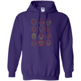 Sweatshirts Purple / Small HORROR HEADS Pullover Hoodie