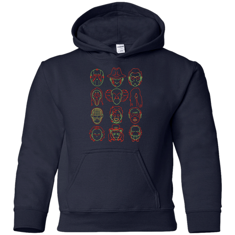 Sweatshirts Navy / YS HORROR HEADS Youth Hoodie
