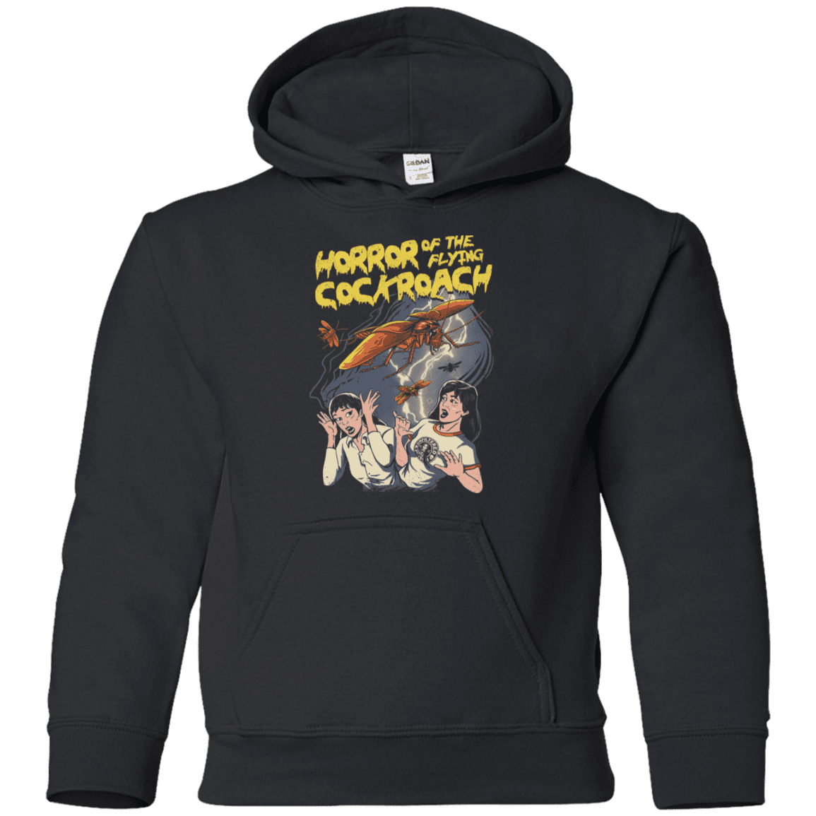 Sweatshirts Black / YS Horror of the Flying Cockroach Youth Hoodie