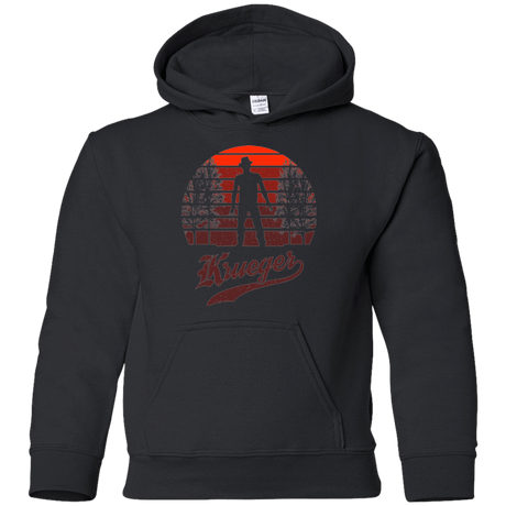Sweatshirts Black / YS Horror Sun Set Krueger Youth Hoodie