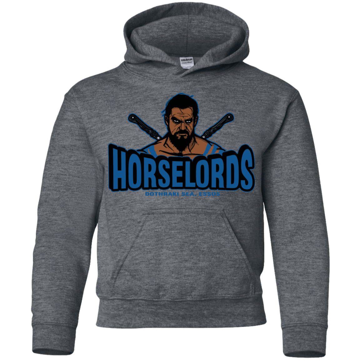 Sweatshirts Dark Heather / YS Horse Lords Youth Hoodie