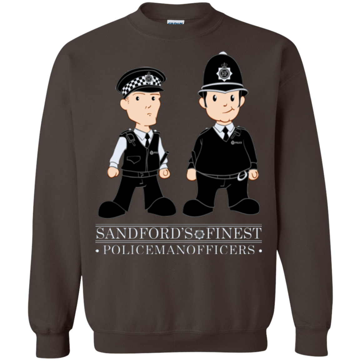 Sweatshirts Dark Chocolate / Small Hot Fuzz Crewneck Sweatshirt