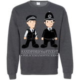 Sweatshirts Dark Heather / Small Hot Fuzz Crewneck Sweatshirt