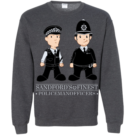 Sweatshirts Dark Heather / Small Hot Fuzz Crewneck Sweatshirt
