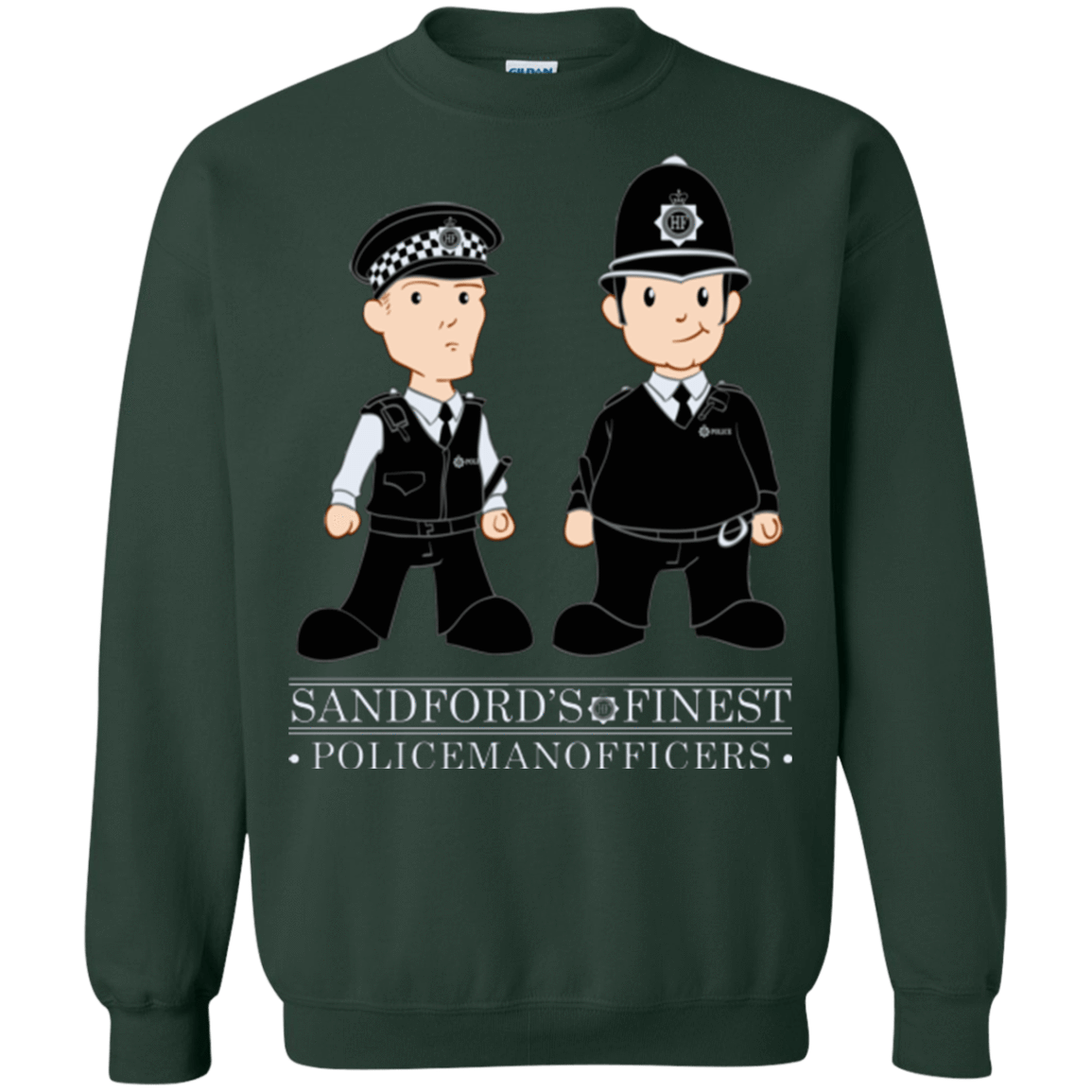 Sweatshirts Forest Green / Small Hot Fuzz Crewneck Sweatshirt
