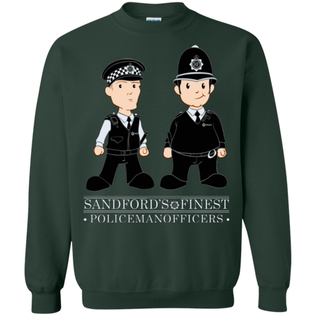 Sweatshirts Forest Green / Small Hot Fuzz Crewneck Sweatshirt