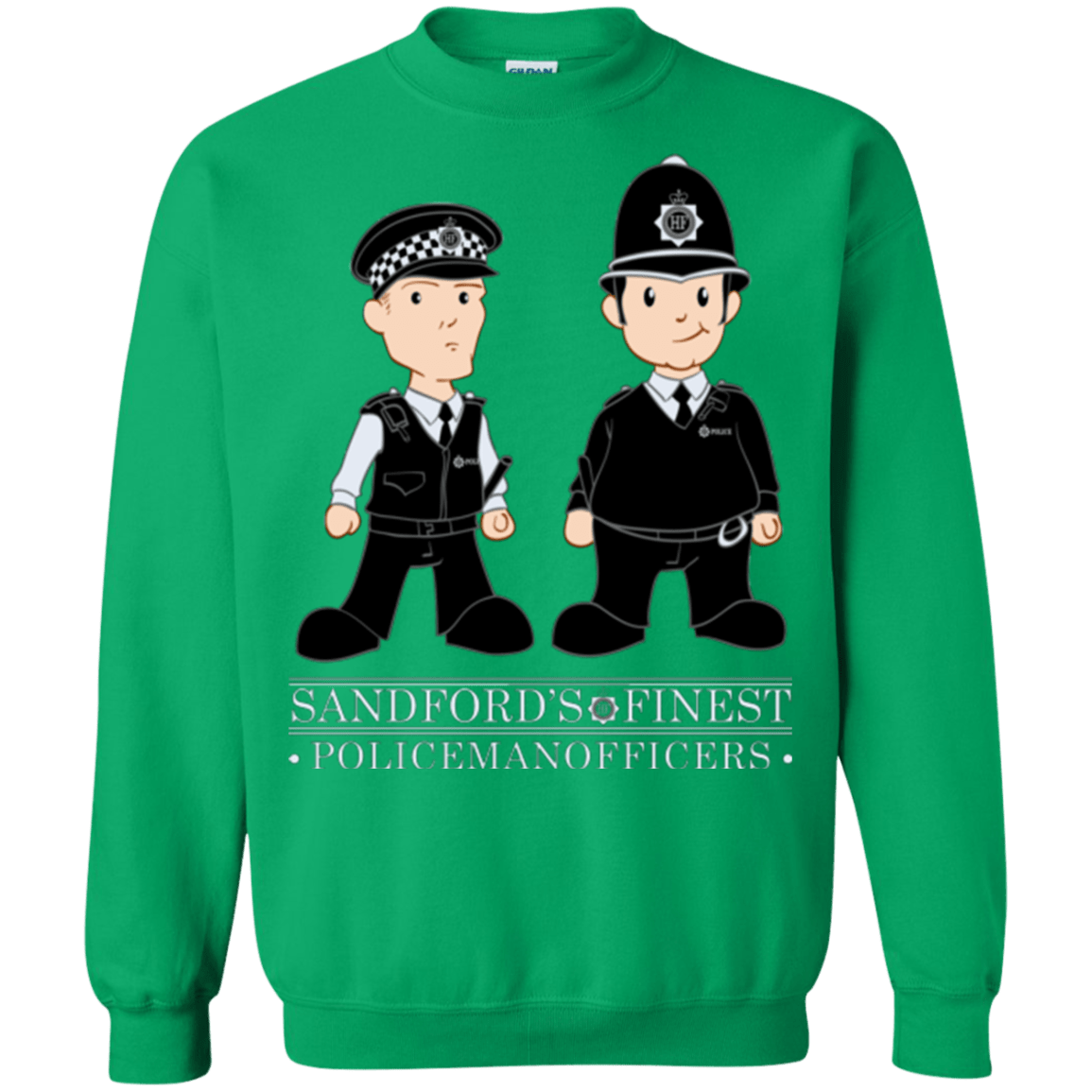 Sweatshirts Irish Green / Small Hot Fuzz Crewneck Sweatshirt