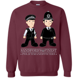 Sweatshirts Maroon / Small Hot Fuzz Crewneck Sweatshirt