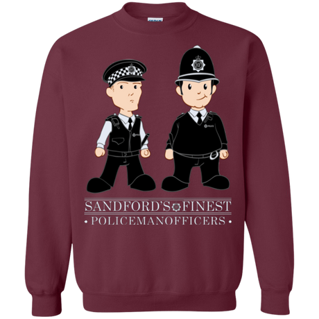 Sweatshirts Maroon / Small Hot Fuzz Crewneck Sweatshirt
