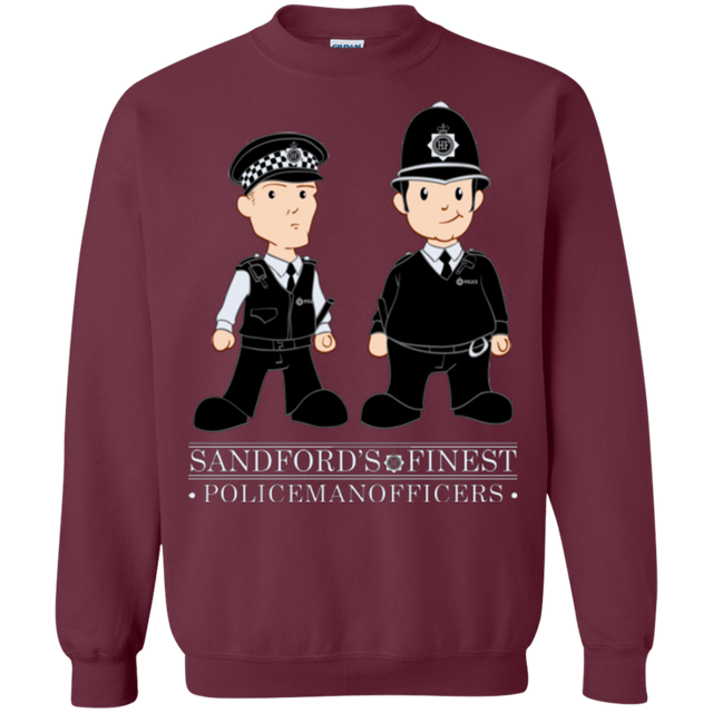 Sweatshirts Maroon / Small Hot Fuzz Crewneck Sweatshirt