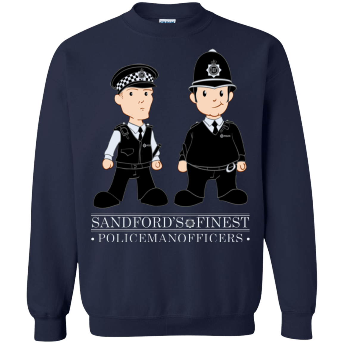 Sweatshirts Navy / Small Hot Fuzz Crewneck Sweatshirt