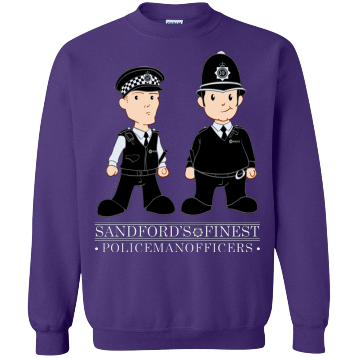 Sweatshirts Purple / Small Hot Fuzz Crewneck Sweatshirt
