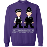 Sweatshirts Purple / Small Hot Fuzz Crewneck Sweatshirt