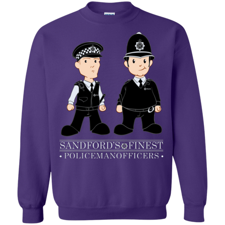 Sweatshirts Purple / Small Hot Fuzz Crewneck Sweatshirt