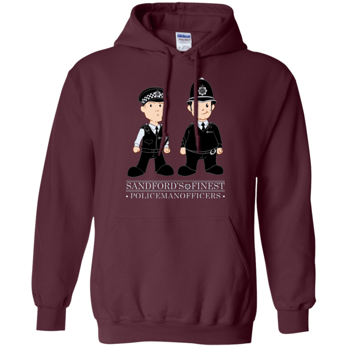 Sweatshirts Maroon / Small Hot Fuzz Pullover Hoodie