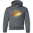 Sweatshirts Dark Heather / YS Hotdog Youth Hoodie