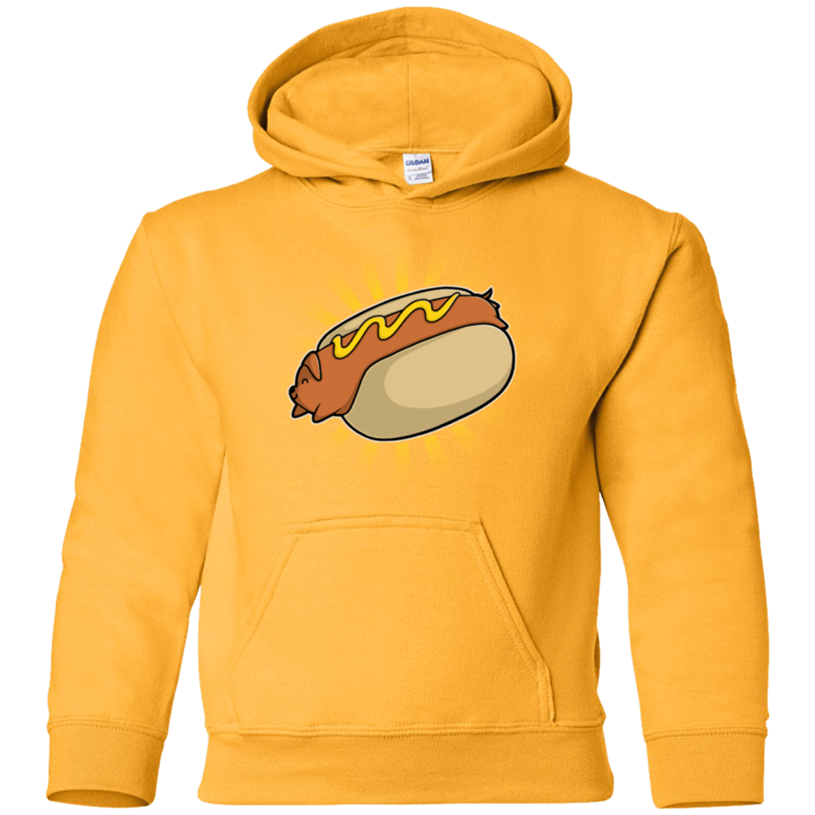 Sweatshirts Gold / YS Hotdog Youth Hoodie