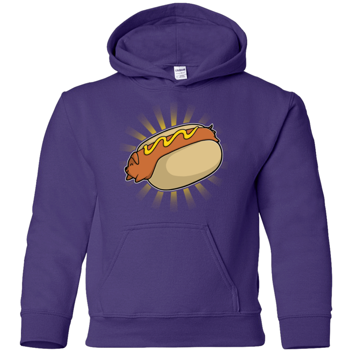 Sweatshirts Purple / YS Hotdog Youth Hoodie