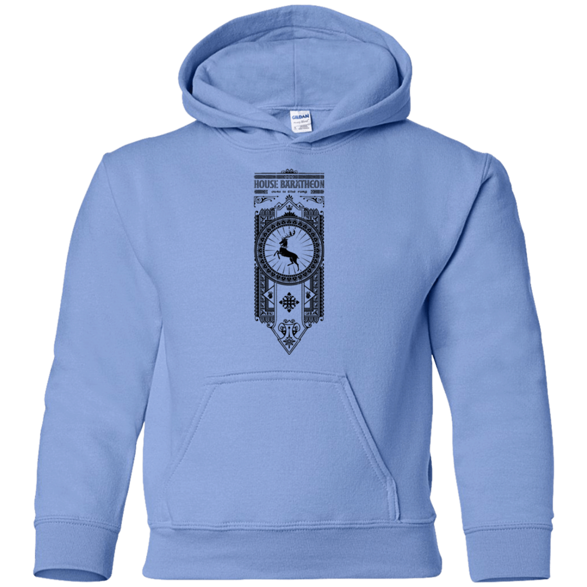 Sweatshirts Carolina Blue / YS House Baratheon Youth Hoodie