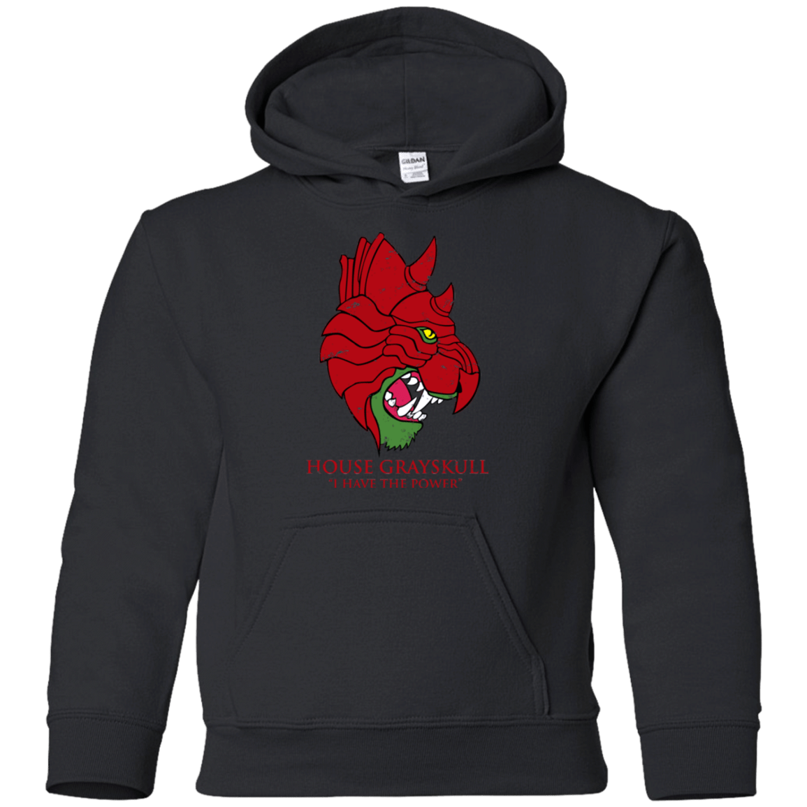 Sweatshirts Black / YS House GraySkull Youth Hoodie