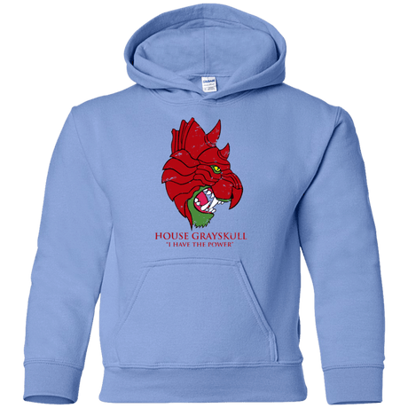 Sweatshirts Carolina Blue / YS House GraySkull Youth Hoodie