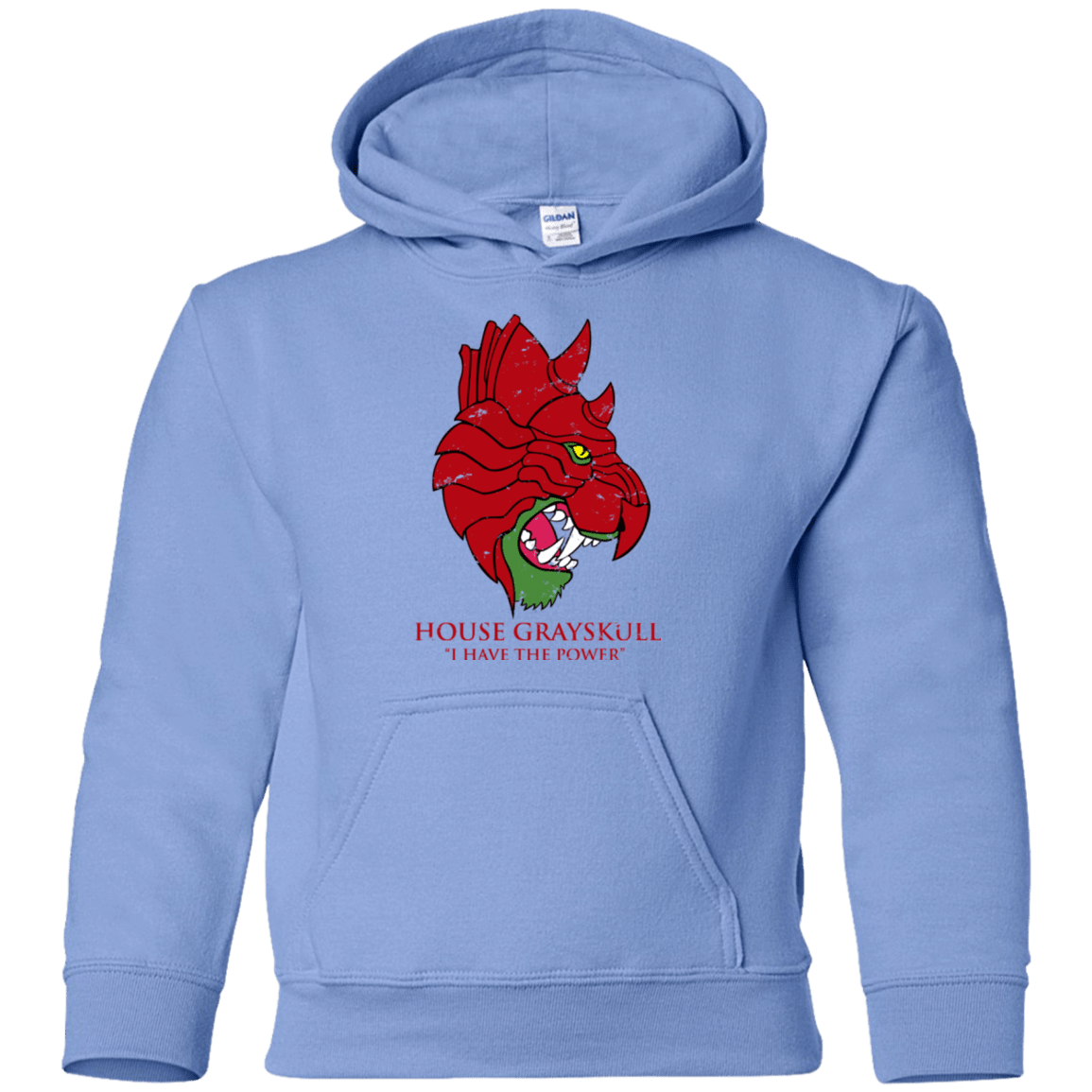 Sweatshirts Carolina Blue / YS House GraySkull Youth Hoodie